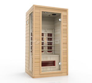 Dôme de sauna infrarouge en bois chinois avec ozone, combinaison de sauna à vapeur, pantalon de yoga pour sauna extérieur traditionnel, en vente - Product Image 4