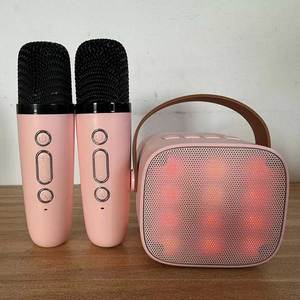 Mới xách tay Microphone mini Karaoke Loa <span class=keywords><strong>Bluetooth</strong></span> ngoài trời với ánh sáng Sản xuất tại Trung Quốc - Product Image 2
