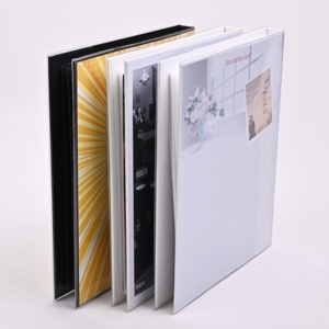 En stock 8x10 noir Page intérieure en carton Albums <span class=keywords><strong>Photo</strong></span> 20 Photos PVC Soft Film Sleeve Mettre dans les modèles aux albums personnalisés - Product Image 3