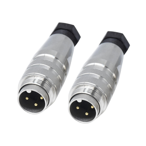 ปลั๊กต่อสายไฟแบบตรงชนิดมีฉนวนป้องกัน M16 3 ขา IP67 กันน้ำ ขั้วต่อวงกลม ทองเหลืองเคลือบทอง หน้าสัมผัสแบบเชื่อมบัดกรี - Product Image 6