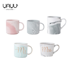 Ensemble de tasses à café FENN Marble MR. & MRS. en céramique avec impression personnalisée, tasses à café en céramique et porcelaine avec logo personnalisé - Product Image 6