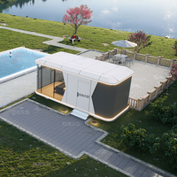 Casa Modular Ecológica de Acero de Lujo, Contenedor, Oficina Móvil, Cabaña Prefabricada, Vivienda Moderna para Exteriores