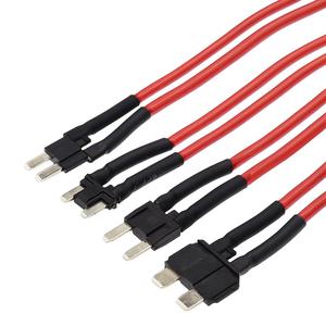带 2 根引线的保险丝接线端子线，M2 长脚 Micro2 Mini ATC ATO，12V 汽车卡车船用线束 OEM 定制 - Product Image 1
