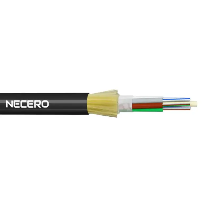 NECERO ADSS câble Fiber optique 6/12/24 Hilos Monomodo G652d système de câblage