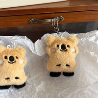 Cadeau personnalisé, porte-clés peluche Kawaii, sac à dos pendentif, peluche fourrure de koala coréen, porte-clés pendentif mignon