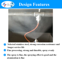 Buse d'atomisation à ultrasons de qualité supérieure avec filetage 1/8 po, anti-goutte, en acier inoxydable, pour brumisation industrielle