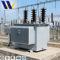 Transformateur triphasé immergé dans l'huile 30kVA 50kVA 80kVA 100kVA Multi-tension 110V 220V 380V 400V Certifié IEC Distribution OEM