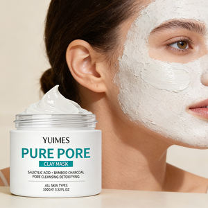 Mascarilla de Arcilla Pura para Poros Más Vendida, con Ácido Salicílico - 100g, Tamaño Viaje |   Mascarilla Facial para Doble Limpieza, Exfoliación y Acondicionamiento de la Piel - Product Image 1