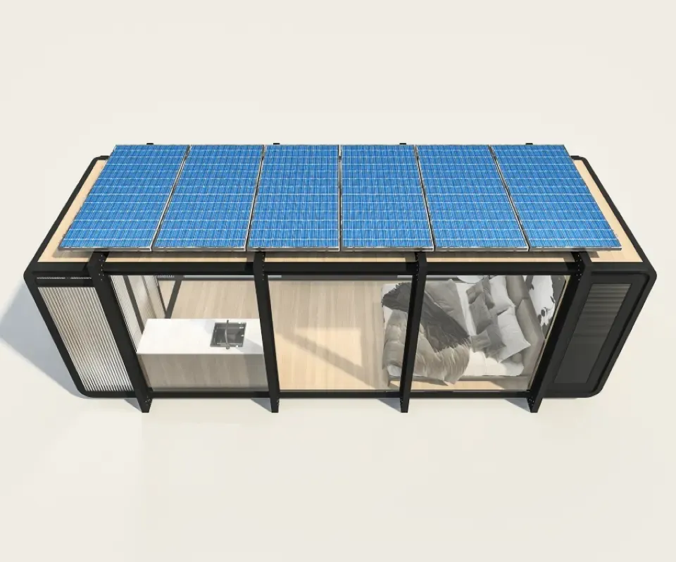 منزل صغير كابسولات منازل تعمل بالطاقة الشمسية للبيع
