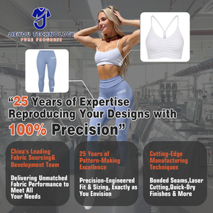 Conjunto <span class=keywords><strong>de</strong></span> yoga y fitness para mujer: Sujetador sin aros con espalda hueca y almohadillas, control <span class=keywords><strong>de</strong></span> abdomen y efecto levantacola, y pantalones acampanados. - Product Image 5