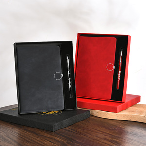 Customized Ballpoint Pen <b>Gift</b> <b>Box</b> Premium Leather Notebook Set Personalization Graduation Business <b>Gift</b> - Product Image 2