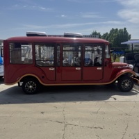 Voiture de tourisme vintage 8 places 4 kW à batterie au plomb pour parcs et zones touristiques