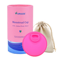 Disque menstruel en silicone médical CE Private Label Furuize, anneau vaginal pour les règles, disque menstruel Copa