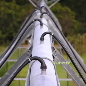 Sistema di irrigazione a perno centrale 3/4 "FNPT collo d'oca singolo 180 gradi