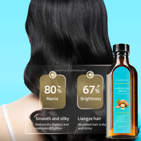Huile capillaire naturelle nourrissante et lissante anti-frisottis, anti-chute, protection thermique, brillance, à l'huile d'argan du Maroc, traitement capillaire, marque privée