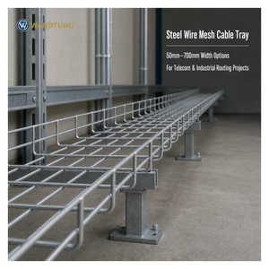 <span class=keywords><strong>Bac</strong></span> à câbles en treillis métallique galvanisé BS01 avec options de longueur de 2 m, 3 m et 4 m pour les projets électriques et de réseaux de bâtiments - Product Image 4
