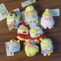 Gantungan Kunci Boneka Udang Lucu dari Japanese Corner Creatures Kindergarten, Mainan Boneka Kartun Imut, Aksesoris Gantungan Tas dan Kunci
