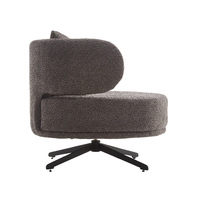 2025 Nouveau Minimaliste 360 °   Chaises de salle à manger pivotantes avec coussin moelleux, pieds en métal pour salon