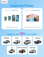 Adaptateur CarPlay sans fil MP02 4 en 1, Android Auto, Mirror Link, interface de réception vidéo à connexion automatique, adaptateur CarPlay sans fil