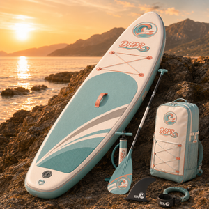 Planche de SUP écologique et portable, idéale pour la détente aquatique et les excursions panoramiques, crée une ambiance décontractée. - Product Image 3