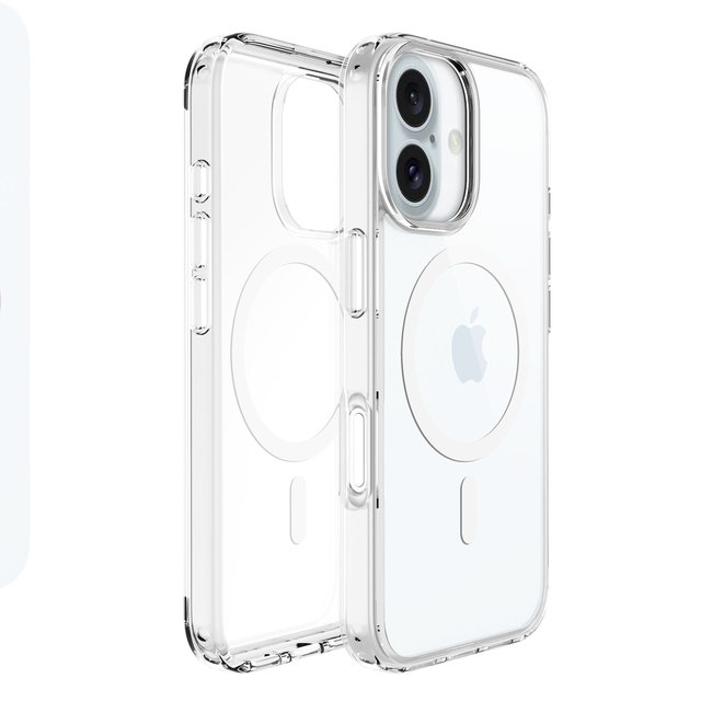 WOWCASE High Quality Hybrid PC Hard Case for iPhone 16 15 14 Pro Max Wireless Magnetic Coil Magnet Translucent Magnetic Case