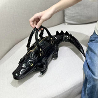 Sac à main en cuir PU pour femmes, tendance, avec motif crocodile, fermeture ouverte, nouveau sac à bandoulière tendance