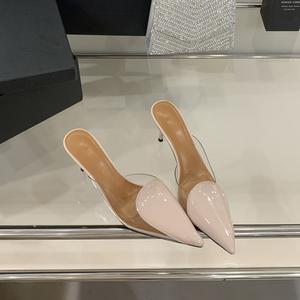 여성용 <span class=keywords><strong>2025</strong></span> PVC 샌들 7CM 파티 신발 미끄럼 방지 기능 패션 트렌드 봄/여름 시즌 샌들 팜므 - Product Image 6