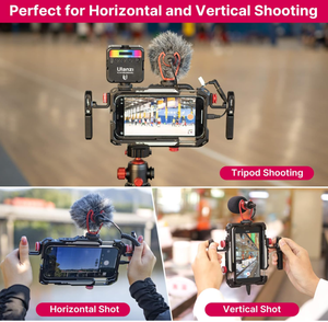 Estabilizador de Mano de Aluminio para Teléfono, Empuñadura para Grabación de Video, para Videomaker y Videógrafo, con Soporte para iPhone 16 - Product Image 4