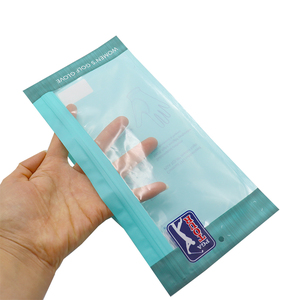 Tùy chỉnh in rõ ràng cửa sổ đồ lót Vớ Găng tay phụ kiện quần áo Zip khóa quần áo bao bì túi nhựa với treo lỗ - Product Image 1