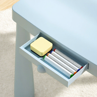 Ensemble table et chaises d'extérieur carrées en plastique épaissi, 2 places, pour enfants - Écologique et facile à assembler (vente en gros)