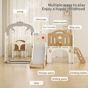 Feelkids <span class=keywords><strong>Elf</strong></span> Slide Combinación Juguetes para bebés Casa de juegos Sala de juegos Parque infantil Equipo de interior Columpio de plástico y toboganes Set - Product Image 3
