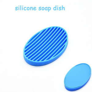 Op maat gemaakte siliconen zeepbak antislip afwaterende zeephouder voor eenvoudige reiniging creatief badkameraccessoire siliconen zeepbakje - Product Image 2