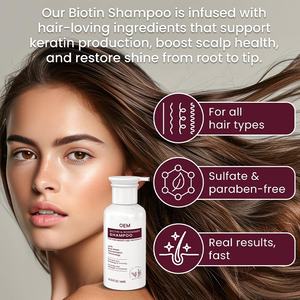 Estratti naturali Cruelty-Free migliorare la <span class=keywords><strong>crescita</strong></span> dei <span class=keywords><strong>capelli</strong></span> attivare follicoli piliferi biotina & rosmarino <span class=keywords><strong>Shampoo</strong></span> per la <span class=keywords><strong>crescita</strong></span> dei <span class=keywords><strong>capelli</strong></span> e ispessimento - Product Image 4