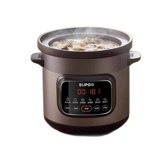 Olla de Cocción Lenta Programable Supor de 5L, Olla Eléctrica Multifunción para Guisos, Sopas y Papillas, Olla Saludable - Product Image 1
