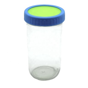 Miệng Rộng Nhựa Màu Cap Split-Loại <span class=keywords><strong>Canning</strong></span> <span class=keywords><strong>Jar</strong></span> Có Nắp Đậy Với Rò Rỉ Bằng Chứng Silicone Cap Cho Mason <span class=keywords><strong>Jar</strong></span> <span class=keywords><strong>Canning</strong></span> Có Nắp Đậy - Product Image 5