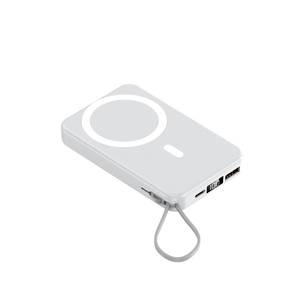 Siêu mỏng 10000mAh ngân hàng điện từ với LED hiển thị ngân hàng điện được xây dựng trong Loại C Cáp sạc cho điện thoại - Product Image 2