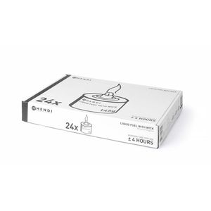 Candele da Massaggio HENDI a Combustibile Liquido con Stoppino, Durata 6 Ore, Confezione da 6 Pezzi - Product Image 1