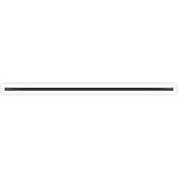 Diffuseur à fente linéaire décoratif blanc de 48 "avec double fente pour plafond, murs et sols