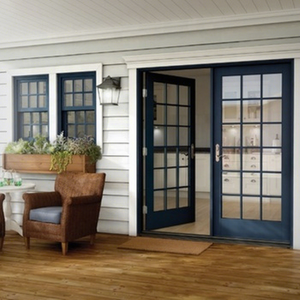 Porta Principale di Sicurezza Esterna Isolata Personalizzata Design Porta Doppia in Ferro - Product Image 5