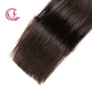 Tissage indien naturel en soie vierge brut Grade 12 20, 1 Kilos, mèches lisses avec Closure transparente - Product Image 6