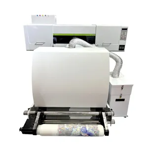 3ALPS 60cm 2 i3200 XP600 mesin tekanan panas kepala pencetak dtf printer offset dengan bubuk Guncang dan pemurni udara