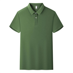 <b>Polo</b> Shirt Short Sleeve Solid Color Cotton Breathable Daily Wear - Product Image 3