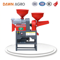Pabrik Penggiling Padi Listrik DAWN AGRO dengan Mesin & Bantalan untuk Penggunaan Rumah Tangga Kapasitas 150kg/H Sistem Pembuangan Sekam Otomatis