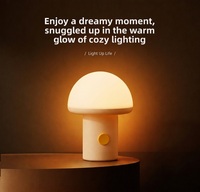 Veilleuse de chevet pour chambre à coucher, respectueuse des yeux, avec fonction de charge, pour l'alimentation des bébés, la décoration, avec luminosité réglable et fonction de vibration