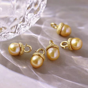 Collar de Jade Estilo Piña de Pino en Plata S925 WENCHI, Cuentas de 10-15mm, Accesorios DIY, Perlas Sueltas, Modelo 10524, China - Product Image 3