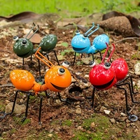 Fer Art fourmi maison meuble TV avancé Pot de fleur et décoration de jardin Unique passe-temps vitrine