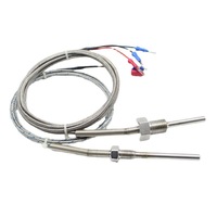 ZHAOFENG Instrument Stainless Steel Waterproof Fixed Thread PT100 K/E Resistance Temperature Sensor Probe OEM/ODM -200-450