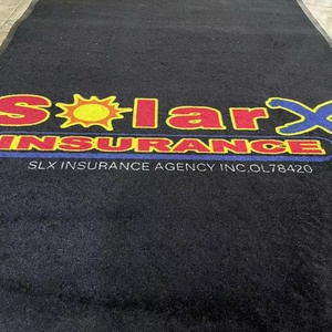 Felpudo de nailon impreso con logotipo personalizado, Felpudo de goma para puerta, entrada para área de alto tráfico - Product Image 3