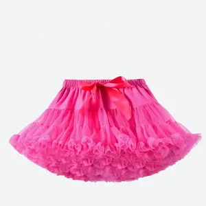 Fashion Custom Design New Summer Lolita Style Women Tutu Skirt Girls Elastic Waist Tulle Fluffy Skirts