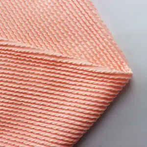 Yeni kumaş ince ağırlık 320gsm polyester streç buruşuk kumaş için mayo